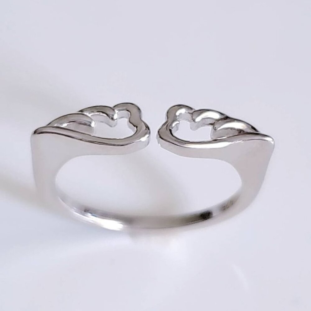 Sterling Silver Wings Ring, Spiritual Ring, Angel Ring, Solid 925